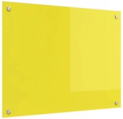 vidaXL Proteção de Cozinha Amarelo 80 x 60 cm vidro temperado