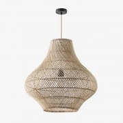 Lâmpada De Teto Magali Natural - Preto & Ø65 Cm Magali - Sklum