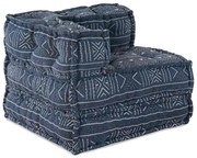 vidaXL Puff Modular Índigo 70x70x54 em Tecido