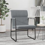 vidaXL Cadeira lounge 55x64x80 cm tecido cinzento-claro