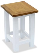 vidaXL Mesa de apoio 27x24x37 cm madeira de carvalho maciça