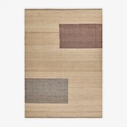 Alfombra Retangular De Exterior Em Juta E Algodão Brianda Cores Naturais & 230x160 Cm - Sklum