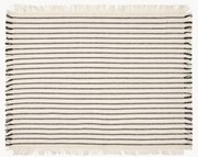 Individuais de mesa em algodão com franjas Elouise, conjunto de 2