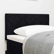 vidaXL Cabeceira em Tecido Preto com Design de Blocos de Diamante, 80 cm
