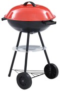 vidaXL Churrasqueira XXL a carvão com rodas 44 cm