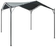 Gazebo tenda com toldo 3x3 m aço antracite