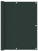 vidaXL Tela de varanda 120x300 cm tecido Oxford verde-escuro
