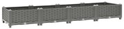 vidaXL Canteiro elevado 160x40x23 cm polipropileno
