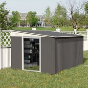 Casetta del Giardiniere – Abrigo de Jardim em Aço Galvanizado Cinza 8,