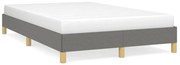 vidaXL Estrutura de cama sem colchão cinza escuro 120x190 cm tecido