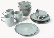 Conjunto de pequeno-almoço artesanal Nordic Sea, 4 pessoas, conjunto de 12