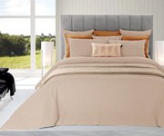 JOGO SACO CAMA  TEXTURA FAVO - COR TAUPE: 1 saco P/ Edredão 240x220 cm + (2) fronhas 50x70 cm