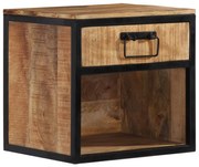 vidaXL Mesa de cabeceira 40x35x40 cm madeira de mangueira maciça