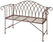 Esschert Design Banco de jardim em metal estilo inglês antigo MF009