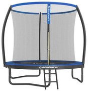 Trampolim de jardim com rede Ø 244 cm Azul