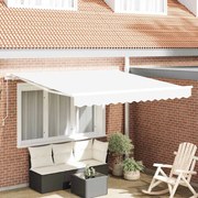 vidaXL Toldo Branco 3 x 2,5 m Poliéster e metal