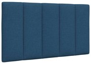vidaXL Almofadão de cabeceira 80 cm tecido azul