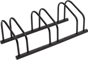vidaXL Suporte para 3 bicicletas aço preto