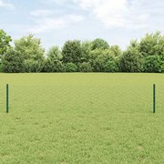 Postes de Cerca vidaXL 5 pcs U-Channel Verde 40 cm Aço