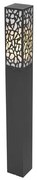 Candeeiro de exterior moderno preto 90 cm IP44 - Nicole Moderno