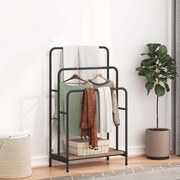 vidaXL Cabideiro com prateleira Carvalho Artesanal 60 x 30 x 100,5 cm