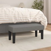 vidaXL Banco 70x30x30 cm tecido cinzento-escuro