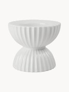 Castiçal em porcelana com superfície canelada Tura