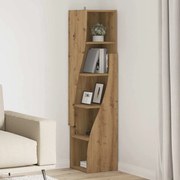 vidaXL Armário de canto Branco 32x32x140cm Madeira processada