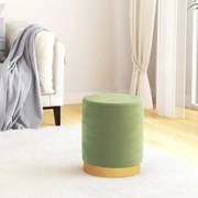 vidaXL Banqueta com arrumação redonda veludo 31 x 37 cm cor mostarda
