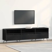 vidaXL Gabinete para TV Carvalho preto 150 x 30 x 44,5 cm