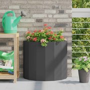 vidaXL Floreira Preto 60 x 30 x 50 cm Aço