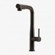 Torneira De Cozinha Com Bica Alta Extraível Em Aço Inoxidável Olyt Preto - Sklum