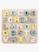 Puzzle de letras de encaixar, em madeira multicolor