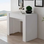 Mesa de consola extensível até 237 cm,  branco fosco, Dimensões fechadas: 90x50x78 cm de altura.