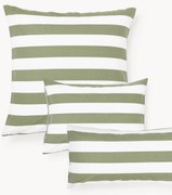 Fronha de almofada reversível em algodão às riscas Lorena