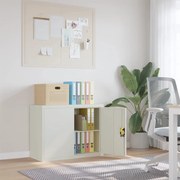 vidaXL Arquivador 90x40x70 cm aço cinzento-claro