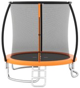 Trampolim externo de 10 pés com rede de proteção - preto