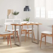 vidaXL Mesa de jantar 110x50x76 cm madeira de acácia maciça