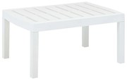 Mesa de jardim 78x55x38 cm plástico branco