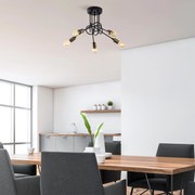 Candeeiro de Teto Viraj – Preto Antigo – 46 x 46 cm