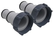 vidaXL Adaptadores mangueira de piscina 2 pcs plástico