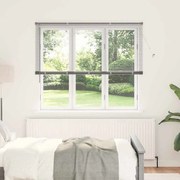 vidaXL Persiana de Janela com cortinas Outros Manual Prata 80 x 130 cm Alumínio