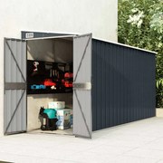 vidaXL Abrigo suspenso para jardim 118x382x178 cm aço antracite