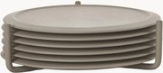 Bases para copos de silicone com suporte Plain, conjunto de 6