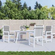 vidaXL Almofadões lombares p/ cadeiras de jardim 4pcs oxford cinza