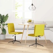 vidaXL Cadeiras de jantar 2 pcs veludo amarelo
