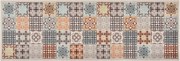 vidaXL Tapete de cozinha lavável com design mosaico colorido 45x150 cm