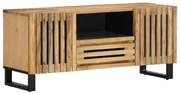 vidaXL Móvel TV 100x34x46 cm madeira de mangueira áspera maciça