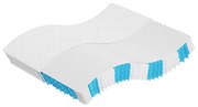 vidaXL Colchão de molas ensacadas médio firme 160x200 cm super king
