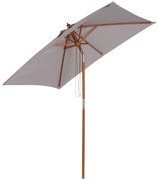 Chapéu de Sol de Jardim 200x150x235cm Chapéu de Sol Retangular Incliná